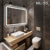 Дзеркало "Екватор"з 3D підсвічуванням ML-35 (радіусні кути)